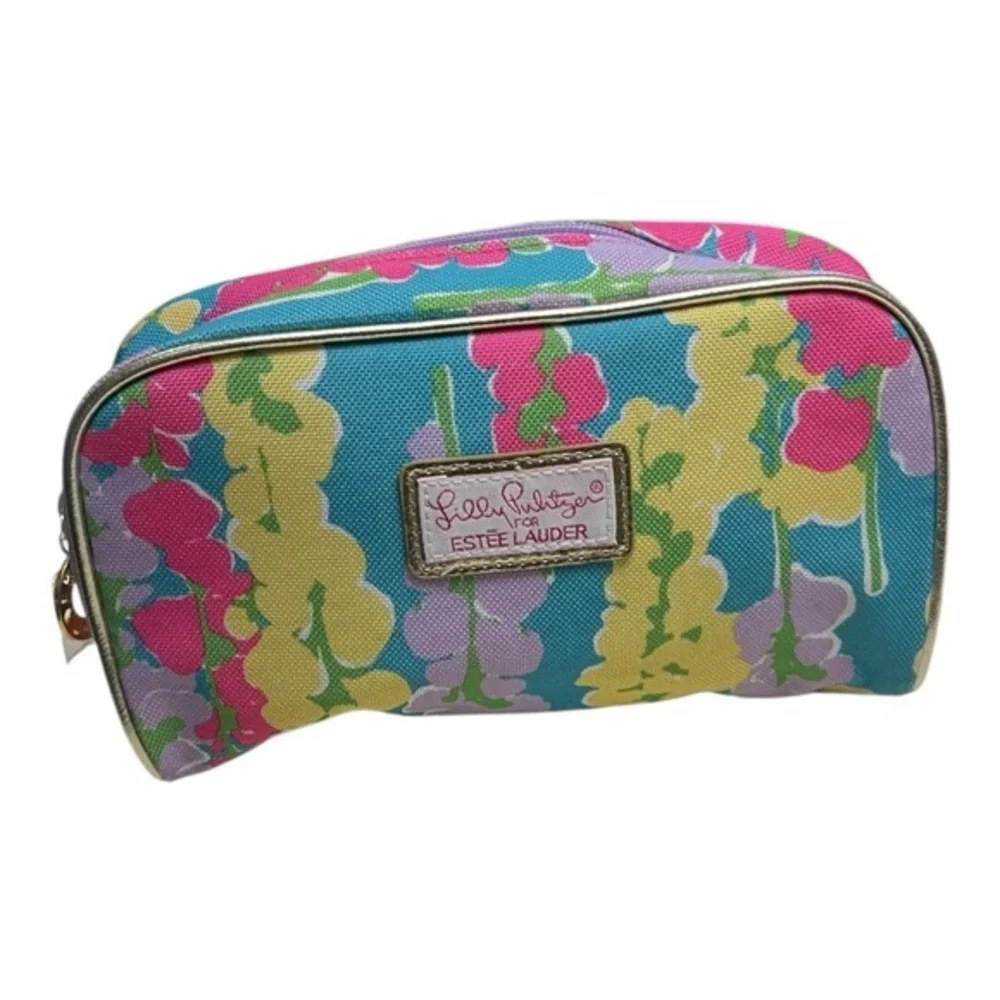 Lilly Pulitzer Estee Lauder Floral Cosmetic Bag